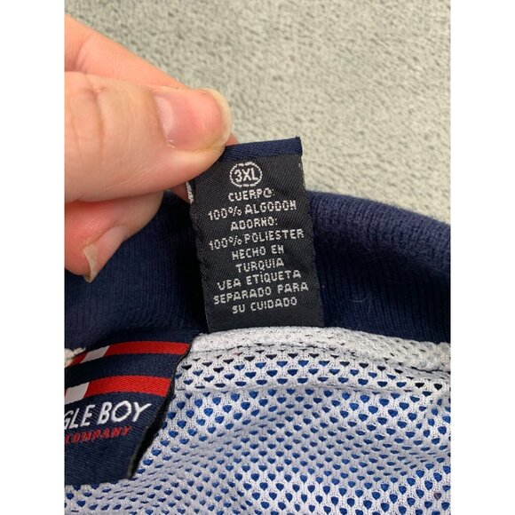 Bugle Boy BBJC-77 Men's 3XL Blue Polo Shirt Seventy 7 Graphic Logo Embroidered - Picture 7 of 11